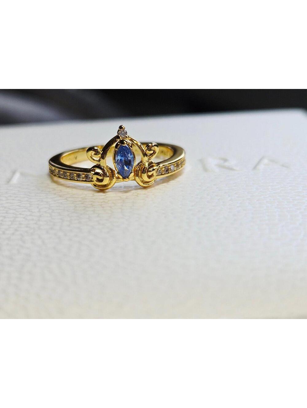Pandora ale met cubic zirconia Disney Cinderella ring